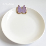 ゴールド | ドロップデザインパープルピアス emouv by | BUYSENSE