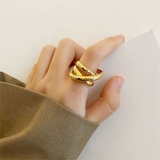 ゴールド | ツイストデザインリング emouv by | BUYSENSE