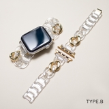 アップルウォッチ クリアゴールドバンド ベルト | BUYSENSE | 詳細画像3 