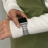 シルバー | アップルウォッチ シャイニーバンド ベルト | BUYSENSE