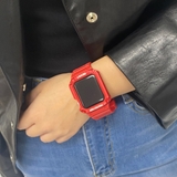 レッド | アップルウォッチ バンパーバンド ベルト | BUYSENSE