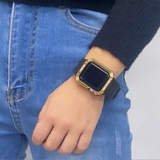 ブラック×ゴールド | アップルウォッチ バンパーバンド ベルト | BUYSENSE