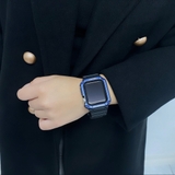 ブラック×ブルー | アップルウォッチ バンパーバンド ベルト | BUYSENSE