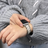 ブラック TYPE A | アップルウォッチ マーブルストーンバンド ベルト | BUYSENSE