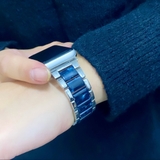 シルバー TYPE B | アップルウォッチ マーブルストーンバンド ベルト | BUYSENSE