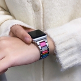 シルバー TYPE C | アップルウォッチ マーブルストーンバンド ベルト | BUYSENSE