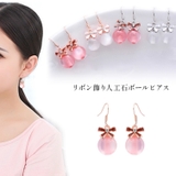 レディース ピアス リボンモチーフ | candy-house  | 詳細画像1 
