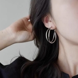 2 タイプ選べる 質感煌めきフープピアス | Carpe diem | 詳細画像6 