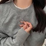 不規則モチーフ ロングネックレス シルバー | Carpe diem | 詳細画像2