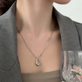 不規則モチーフ ロングネックレス シルバー | Carpe diem | 詳細画像8