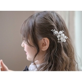 セラミックフラワーとビーズのエレガントヘアコーム キャサリンコテージ | Catherine Cottage | 詳細画像8 