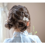 ニュアンスホワイトフラワーUピン 5本セット キャサリンコテージ | Catherine Cottage | 詳細画像5 