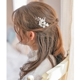 セラミックフラワーとビーズのエレガントヘアコーム キャサリンコテージ | Catherine Cottage | 詳細画像11 