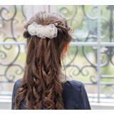 ホワイトローズバレッタ 髪飾り 髪留め ヘアアクセサリー アクセサリー | Catherine Cottage | 詳細画像5 