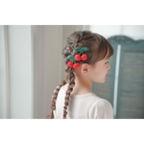 さくらんぼヘアクリップ 2個セット ベビー[品番：CATK0003500