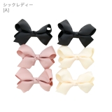 シックレディ[A] | リボンクリップ 3色6個セット アクセサリー | Catherine Cottage