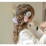 マカロンカラーのお花ヘアクリップ 2個セット 女の子 髪飾り ヘアアクセサリー | Catherine Cottage | 詳細画像17 