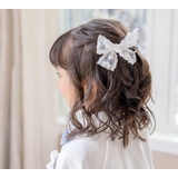レースリボンヘアクリップ 2個セット アクセサリー ヘアアクセサリー キッズ | Catherine Cottage | 詳細画像6 