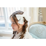 ビッグレースリボン ヘアクリップ 白 アクセサリー ヘアアクセサリー | Catherine Cottage | 詳細画像3