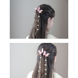 揺れるチェーン付き ちょうちょヘアクリップ 2個セット | Catherine Cottage | 詳細画像5