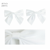 ホワイト[WHT] | マットサテンリボンヘアクリップ キャサリンコテージ | Catherine Cottage