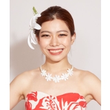 ホワイト | 【Maunaloa】ヘイバティアレ ハウチョーカーネックレス | アミナコレクション 