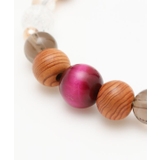 【岩座】屋久杉水晶 ローズタイガーアイブレスレット | アミナコレクション  | 詳細画像2 