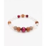 ローズ | 【岩座】屋久杉水晶 ローズタイガーアイブレスレット | アミナコレクション 