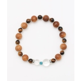 【岩座】屋久杉非対称ブレスレット タイガーアイ | アミナコレクション | 詳細画像1