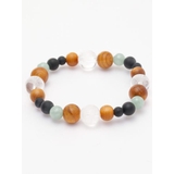 ブラック×グリーン | 【岩座】屋久杉四神ブレスレット ジェイド | アミナコレクション 