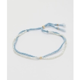 ホワイト | 【岩座】本藍紐アンクレット 浅葱 | アミナコレクション 