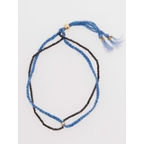 ブラック系その他 | 【岩座】本藍 紐アンクレット スピネル | アミナコレクション 