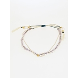 ライトパープル | 【岩座】【二月如月】産石絹紐ブレスレット | アミナコレクション