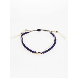 ダークブルー | 【岩座】【九月長月】産石絹紐ブレスレット | アミナコレクション