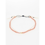 ピンク | 【岩座】【七月 文月】産石絹紐アンクレット | アミナコレクション