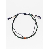 【岩座】紺紐緑虎目４ｍｍアンクレット | アミナコレクション  | 詳細画像1 