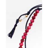 【岩座】紺紐桃虎目4mmアンクレット | アミナコレクション | 詳細画像1