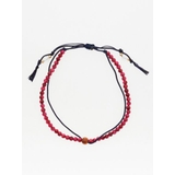 ローズ | 【岩座】紺紐桃虎目4mmアンクレット | アミナコレクション