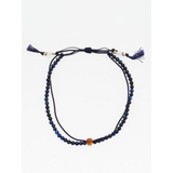 【岩座】紺紐瑠璃虎目４ｍｍアンクレット | アミナコレクション  | 詳細画像1 