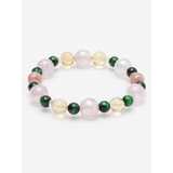 ピンク系その他 | 【岩座】桜花 グリーンタイガーアイブレスレット | アミナコレクション