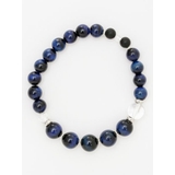 ダークブルー | 【岩座】粋人 10mmラピスタイガーアイブレスレット | アミナコレクション