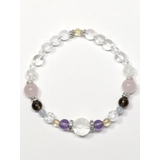 ライトピンク | 【岩座】昇華 ローズクォーツブレスレット | アミナコレクション 