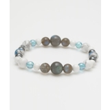 ホワイト系その他 | 【岩座】鼓舞(こぶ)ホワイトハウライト ブレスレット | アミナコレクション