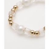 【岩座】角真珠リング クリスタル | アミナコレクション | 詳細画像1