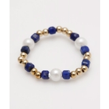 ダークブルー | 【岩座】角真珠リング ラピスラズリ | アミナコレクション 