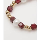 【岩座】角真珠リング ガーネット | アミナコレクション | 詳細画像1