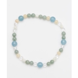 【岩座】五縁繋ぎアクアマリンブレスレット | アミナコレクション | 詳細画像1
