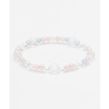 ストーン | 【岩座】五縁繋ぎフロスティ水晶ブレスレット | アミナコレクション