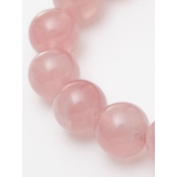 【岩座】マダガスカルローズクォーツ １０ｍｍブレスレット | アミナコレクション  | 詳細画像1 