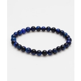 ダークブルー | 【岩座】ラピスタイガーアイ6mm玉ブレスレット | アミナコレクション